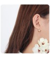 Circle Of Pearl Silver Stud Earring STS-3265